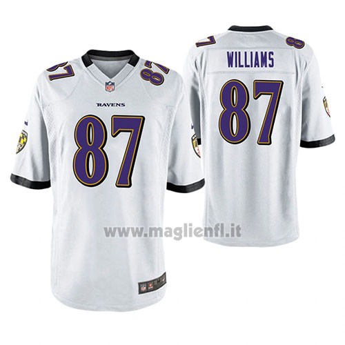 Maglia NFL Game Baltimore Ravens Maxx Williams Bianco